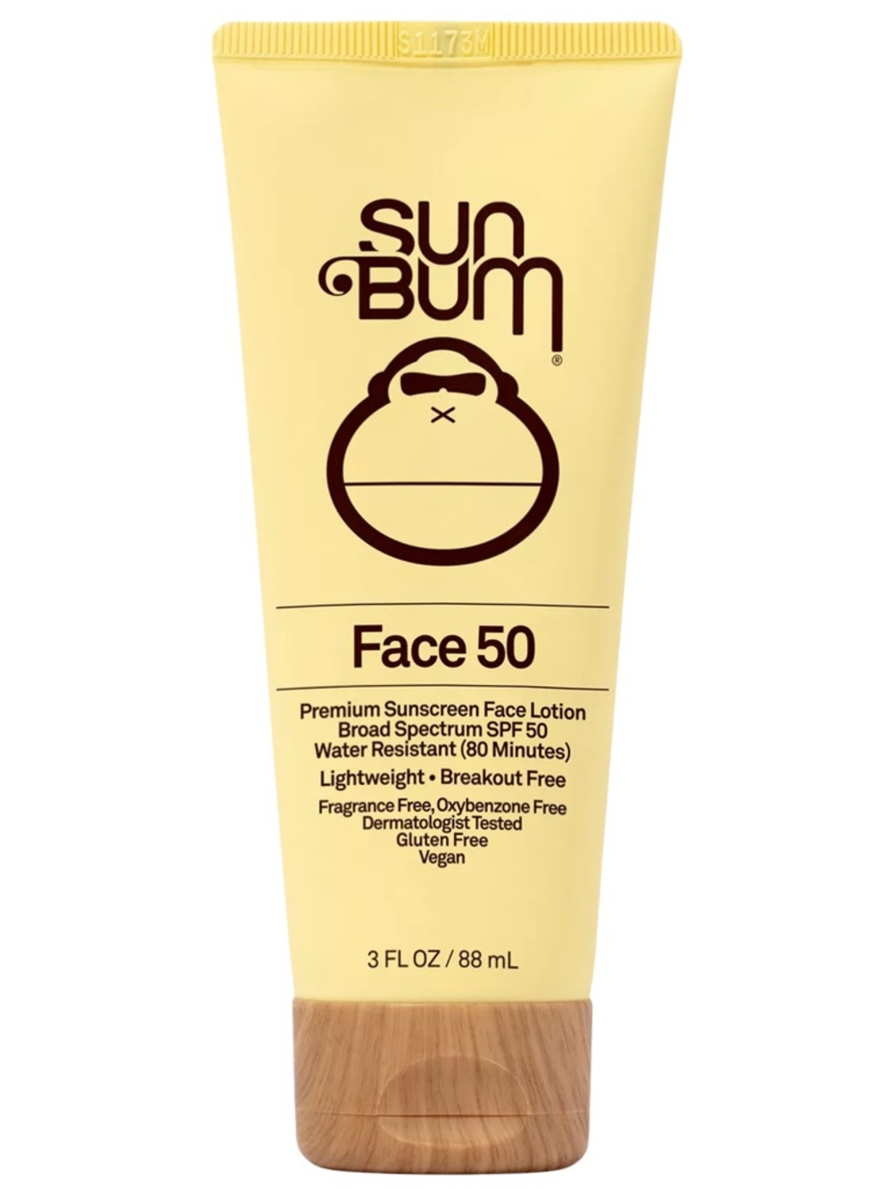 Sun Bum Face 50 Premium Sunscreen Face Lotion 3oz
